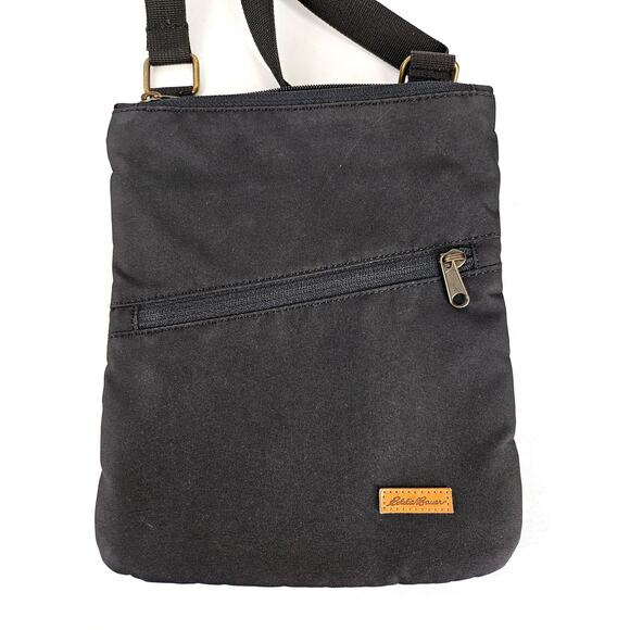 EDDIE BAUER BLACK CROSSBODY TRAVEL SHOULDER BAG – CASUAL CLASSIC, 8x10 - Picture 1 of 9